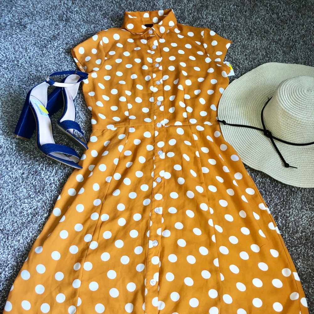 Polka dot dress ☀️